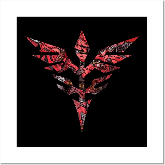 Neo Zeon x Sazabi Wall Art by kimikodesign